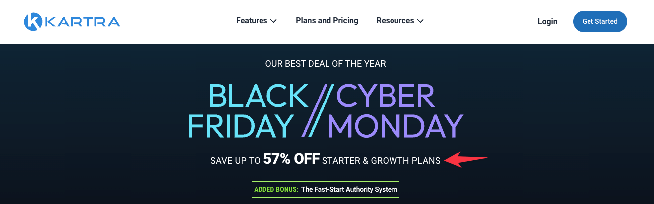 Kartra Black Friday