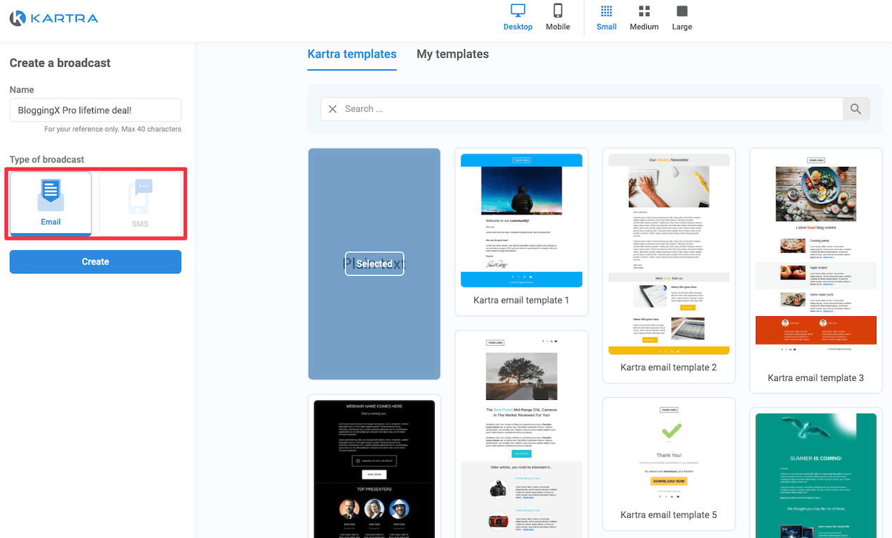 Kartra email templates