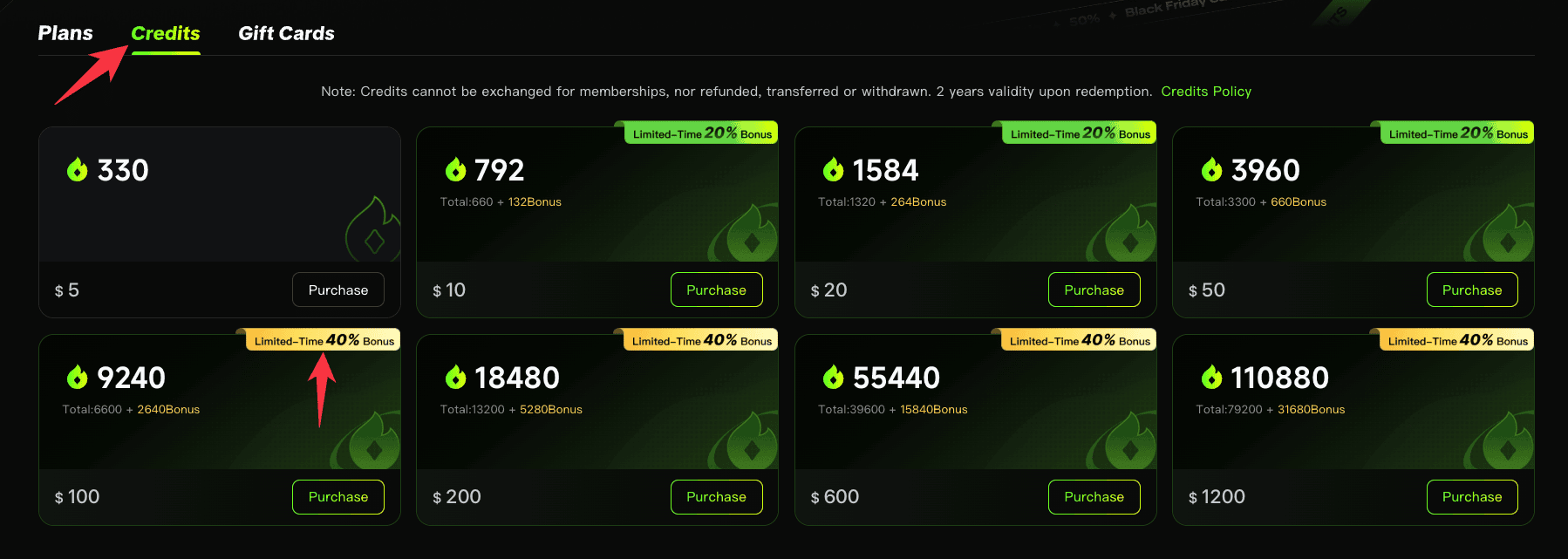 Kling AI Black Friday bonus credits