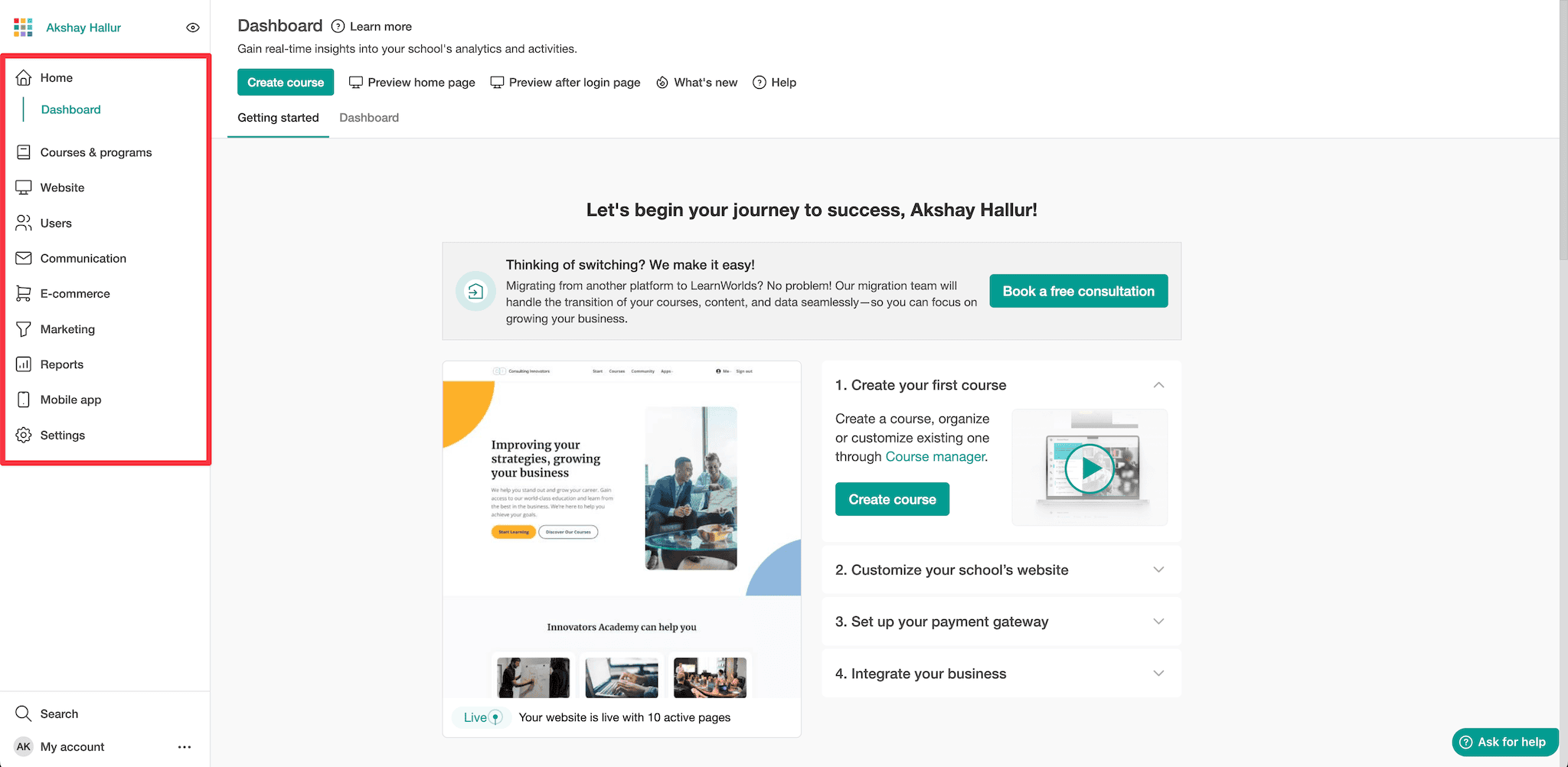 LearnWorlds user interface2x 25165edf4dfa2a3ea3ec2004b7b7fbfb0f8724663b4e3d7360fa45be005228f4 2