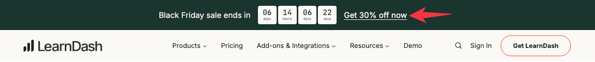 Learndash black friday deal