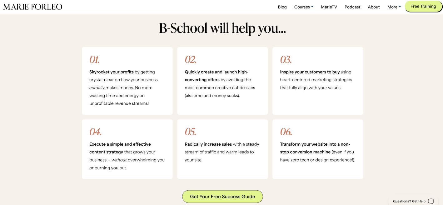 Marie Forleo B School