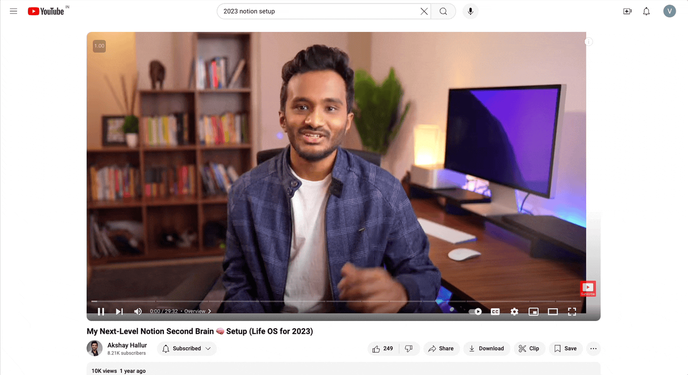 My 2023 notion setup