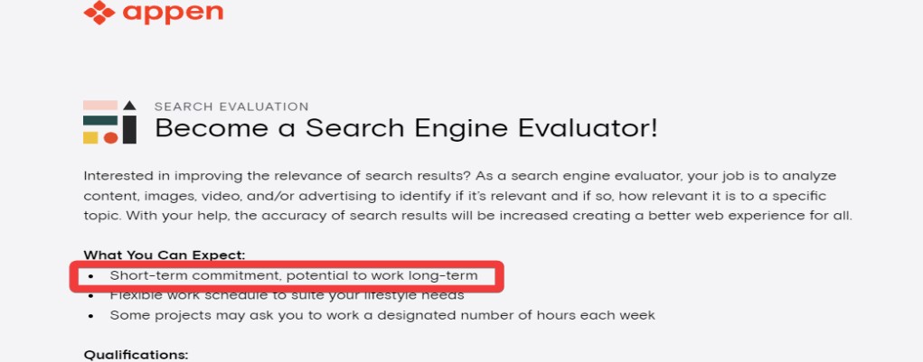 Search engine evaluator job