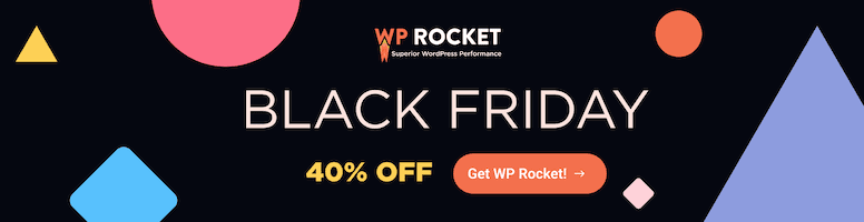 WP Rocket black friday deal