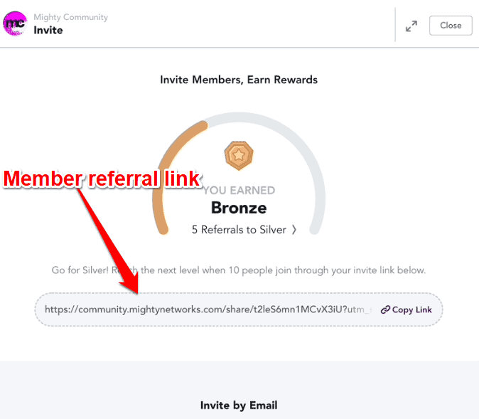 ambassador program member referral link