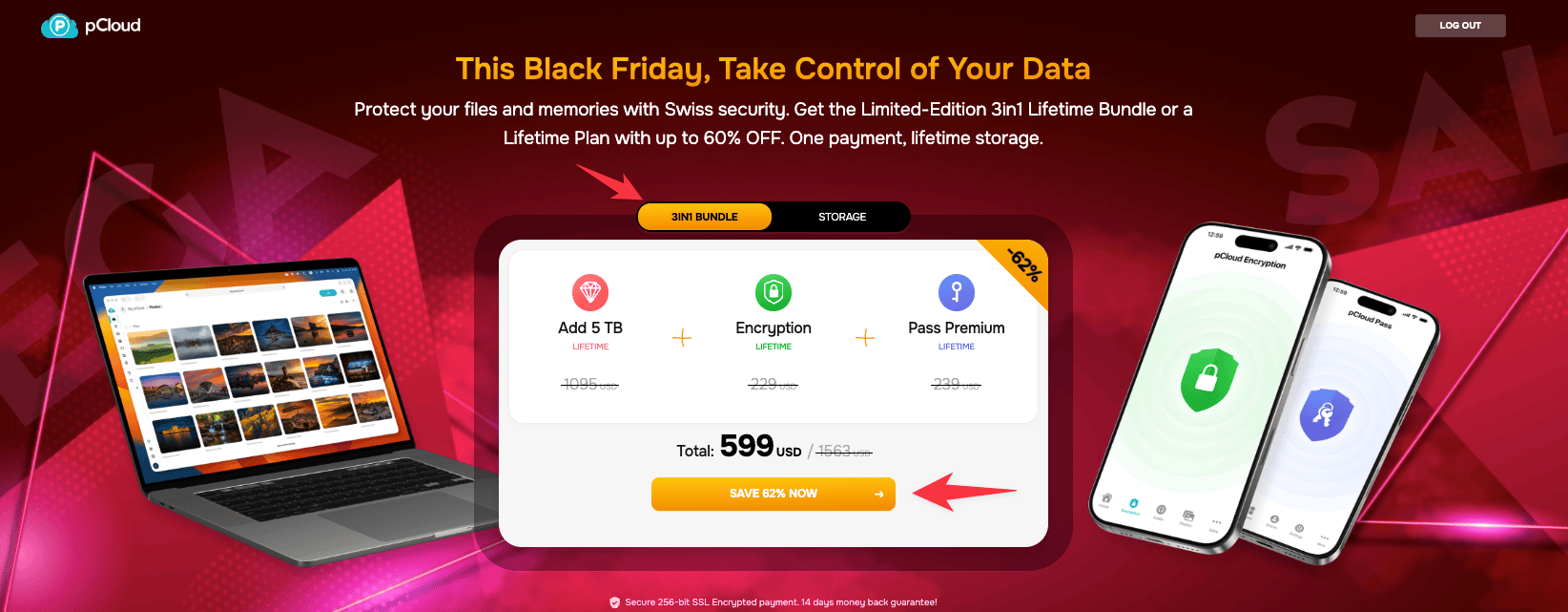 pCloud new users Black Friday deal