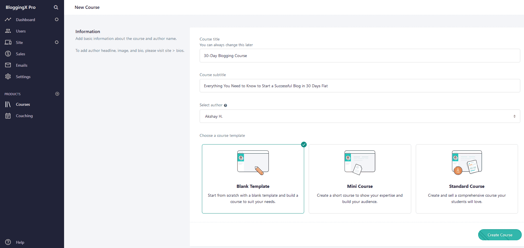 teachable course creation