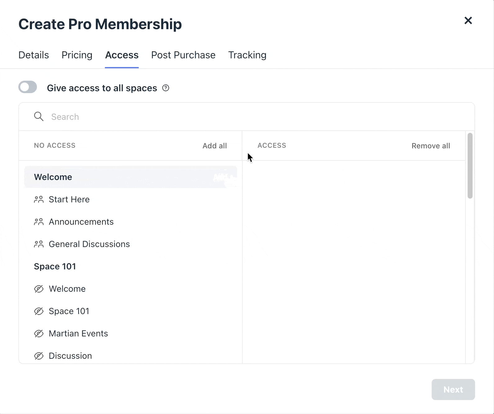 Circle Space Access 1