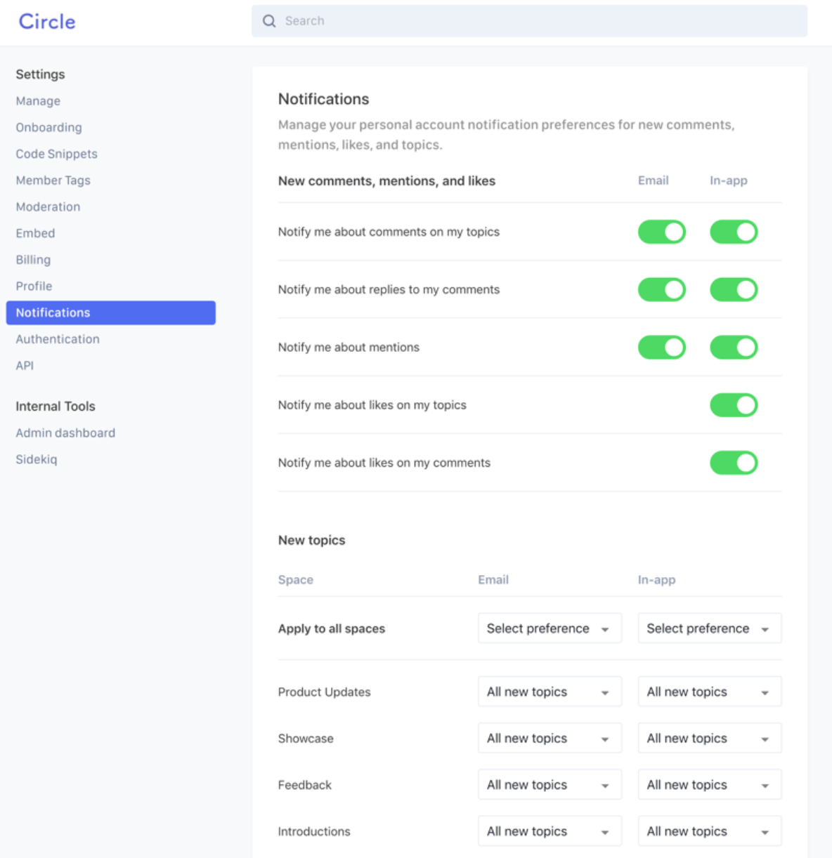 Circle notifications 1