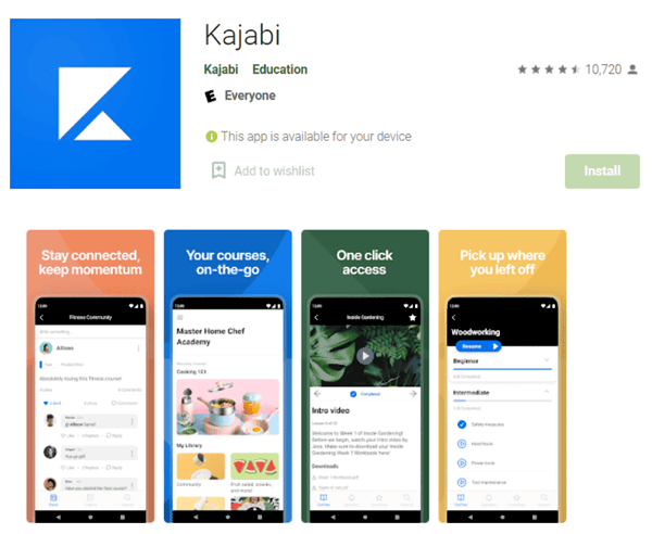 Kajabi mobile apps