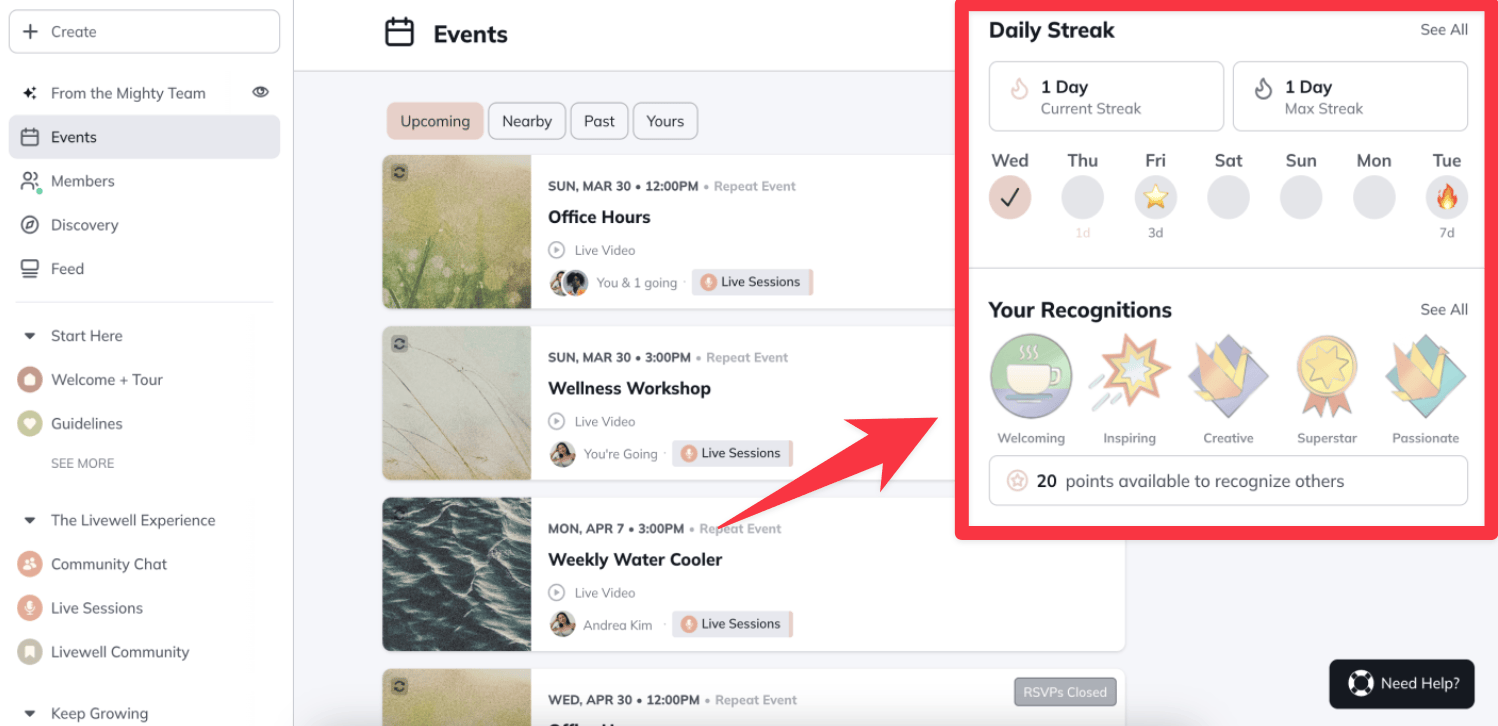 Mighty Networks gamification2x 1