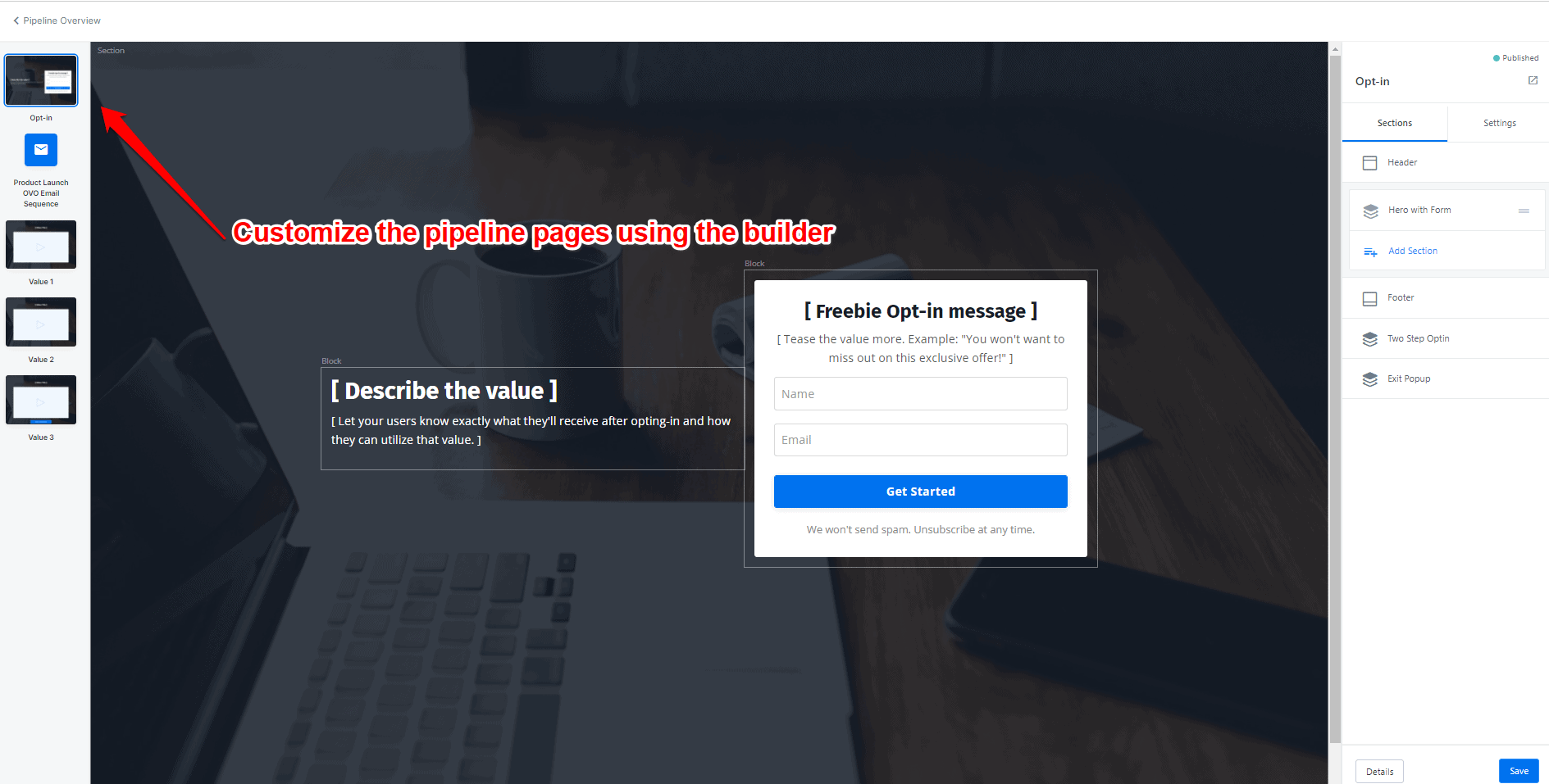 customizing the kajabi pipelines