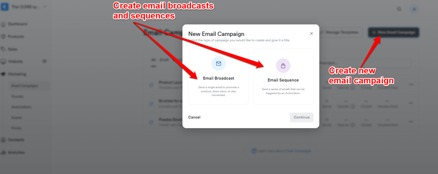 kajabi email campaigns 1536x610 1