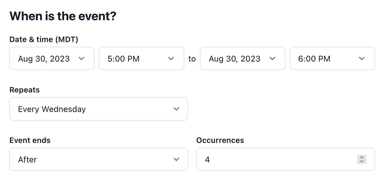 Circle Events scheduling 1