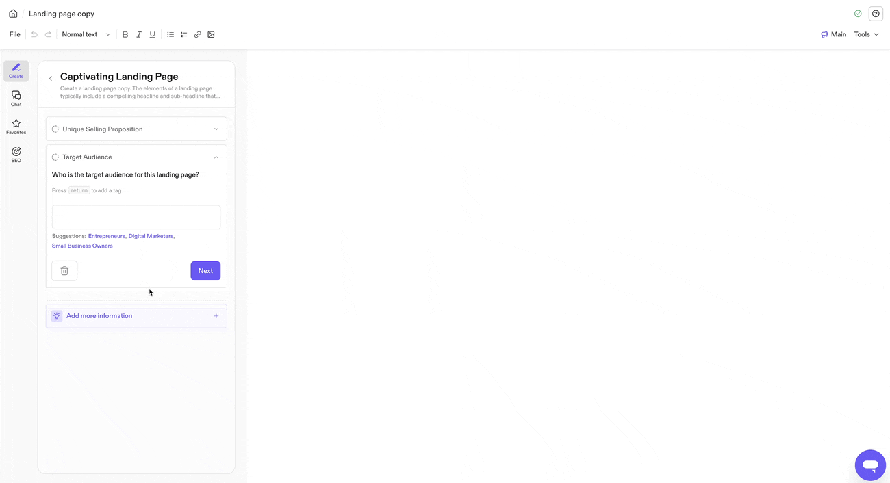 Create custom content Jasper