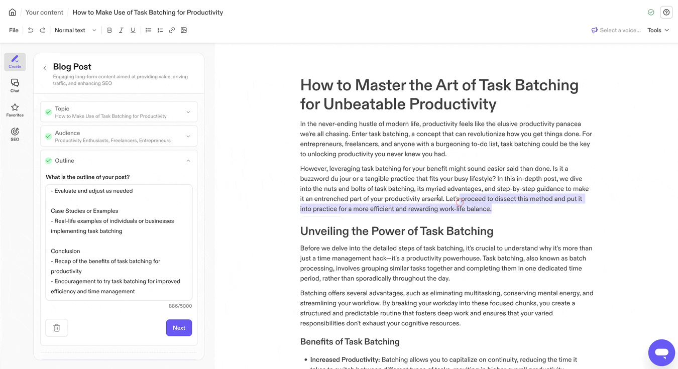 Jasper inline commands