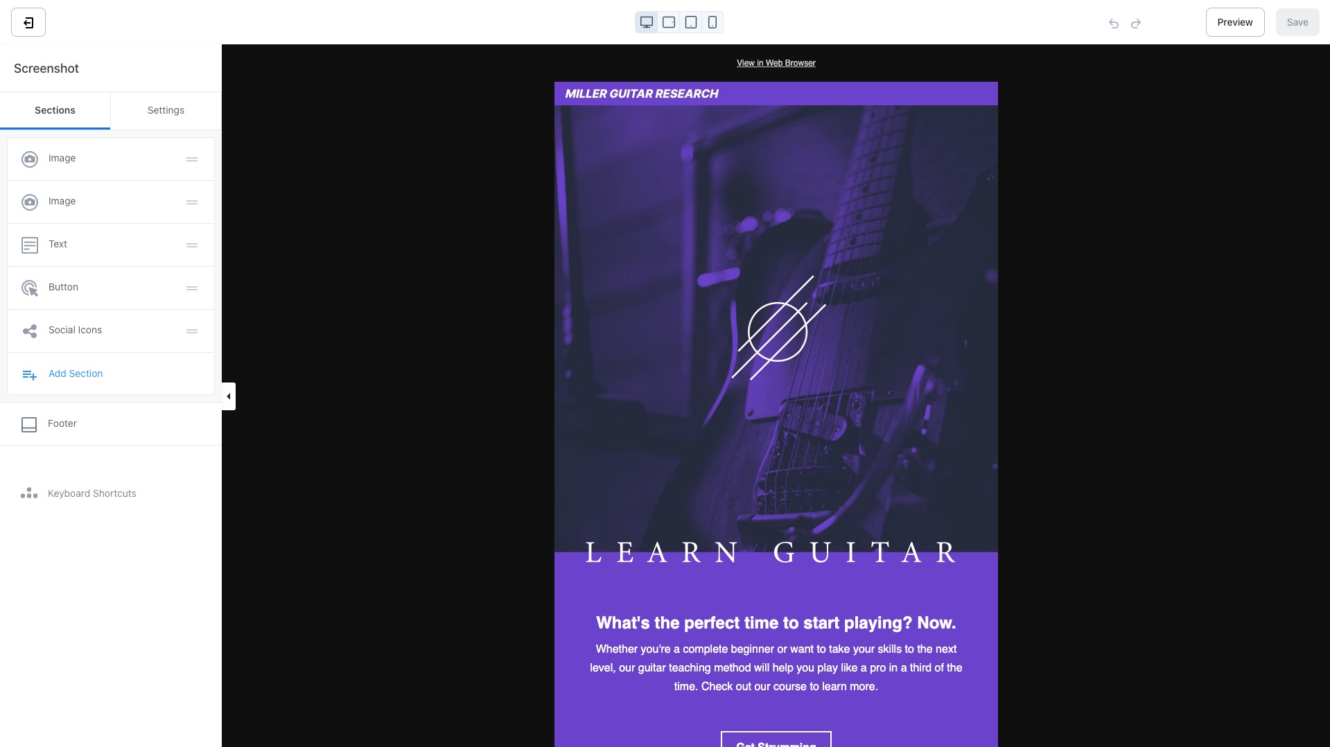 Kaajbi email builder