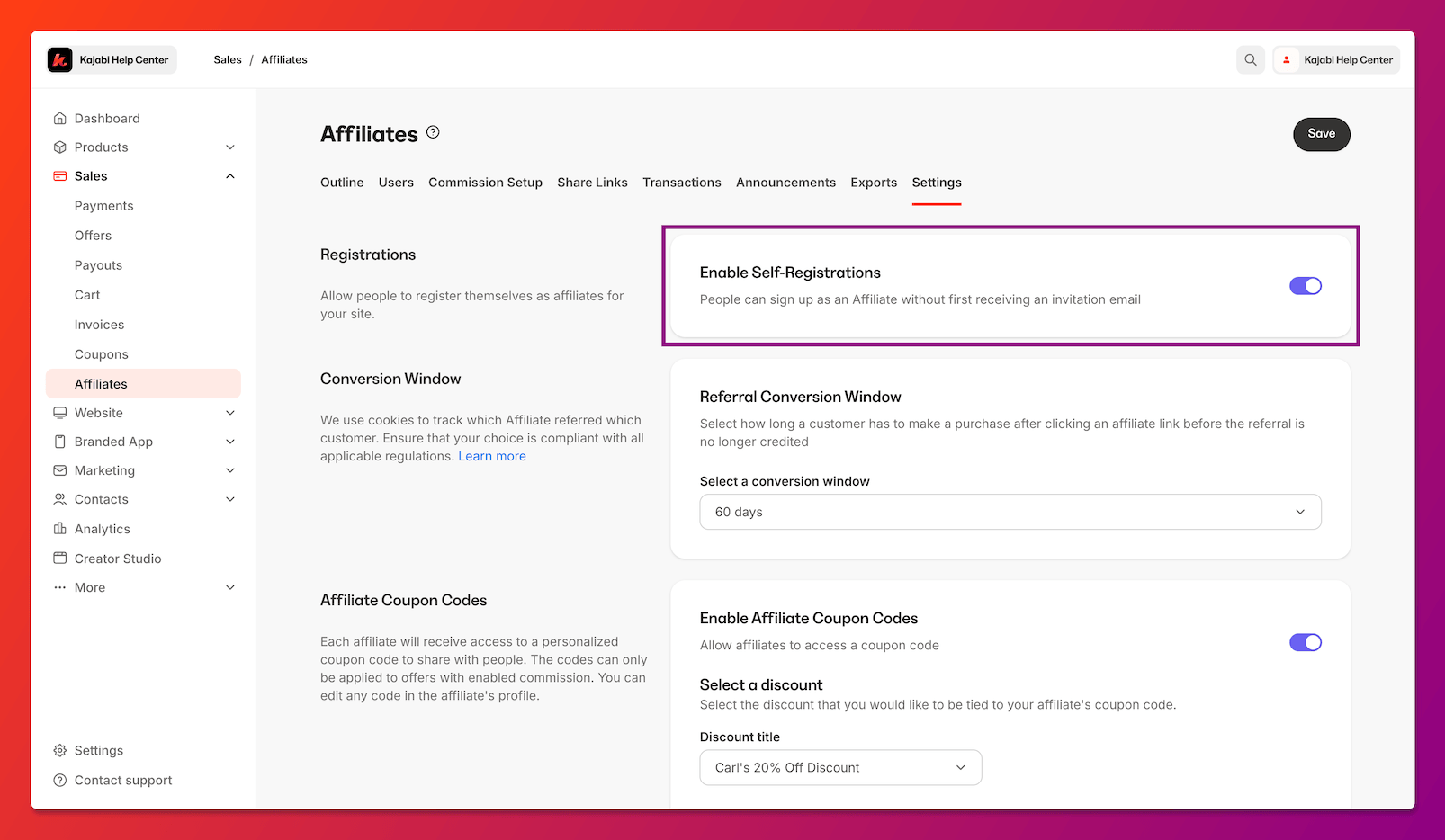 Kajabi affiliate program