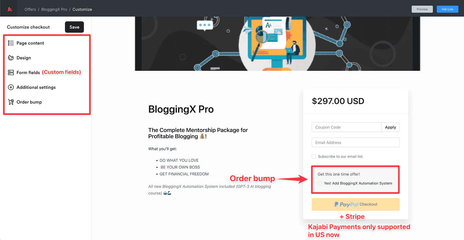 Kajabi checkout page customization 4