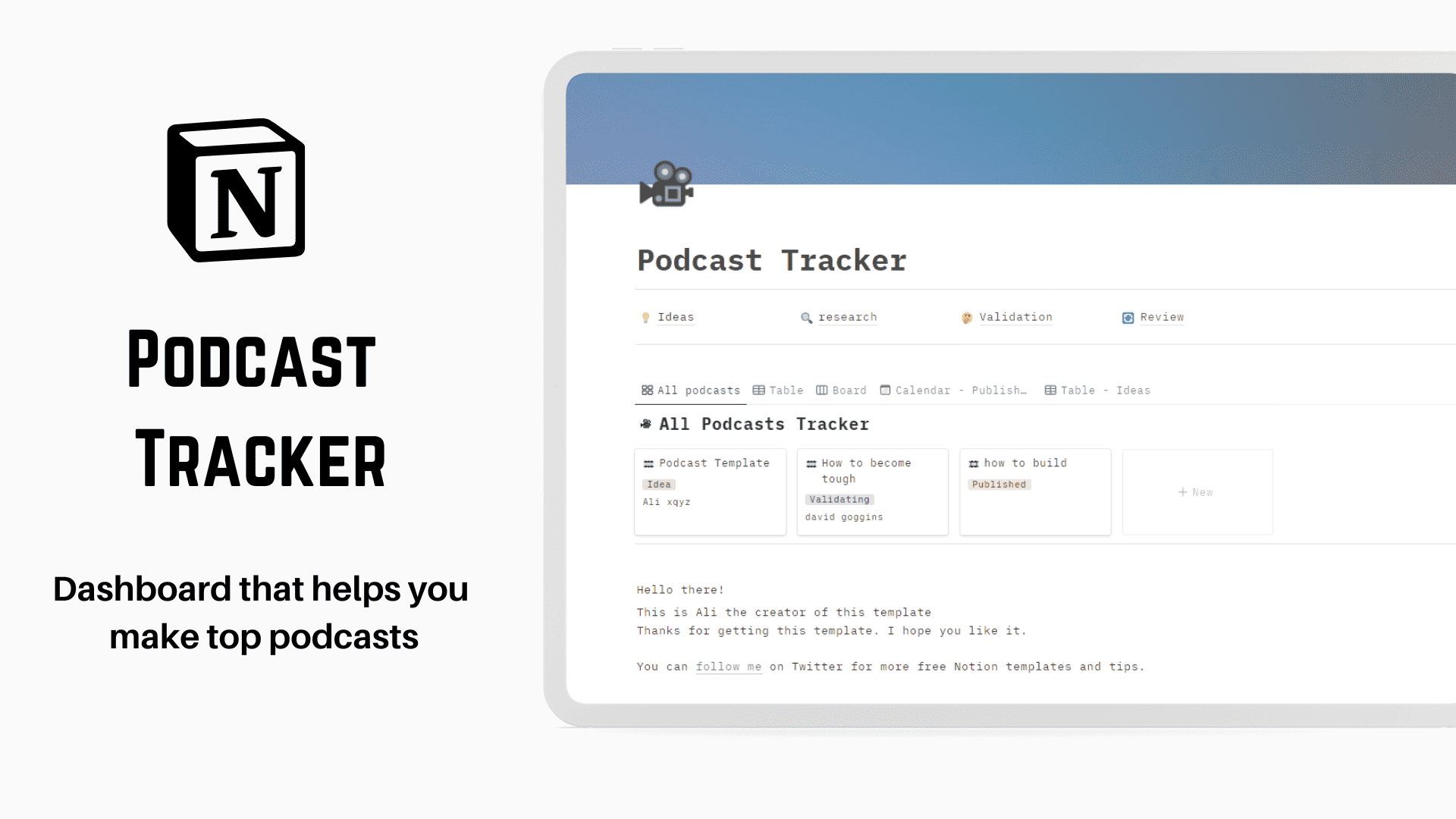 Podcast Tracker