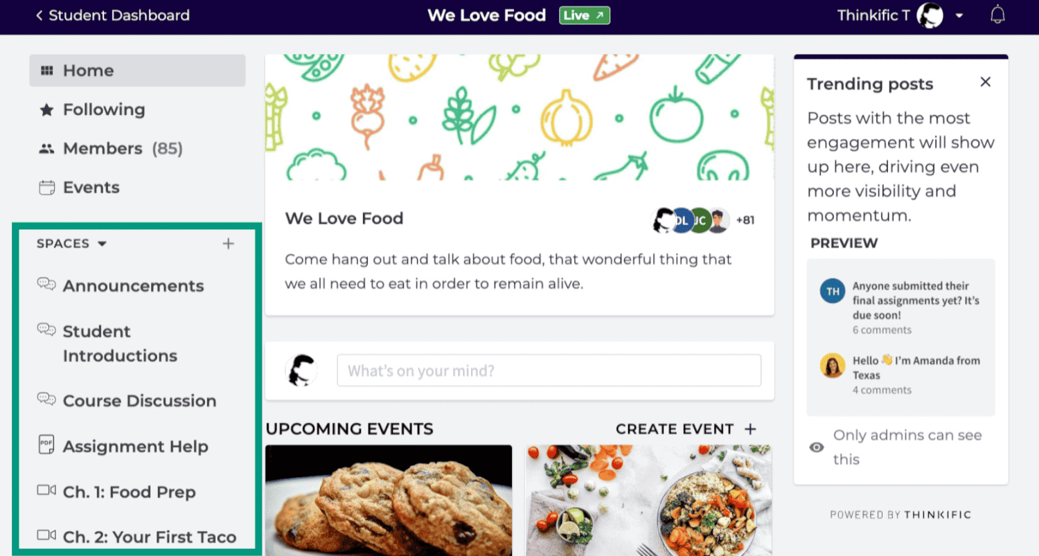 Thinkific community 1
