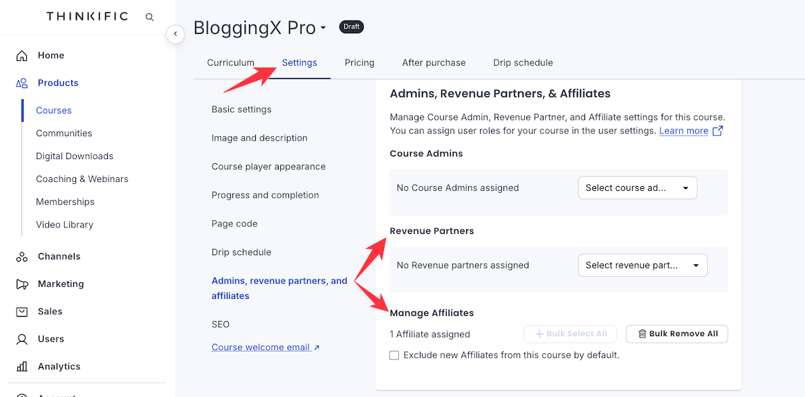 Thinkific revenue partners 1