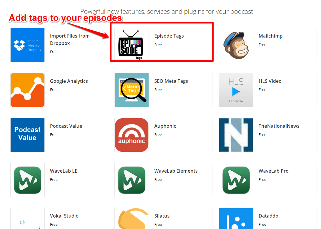 adding tags in podbean podcasts