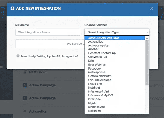 clickfunnels integrations