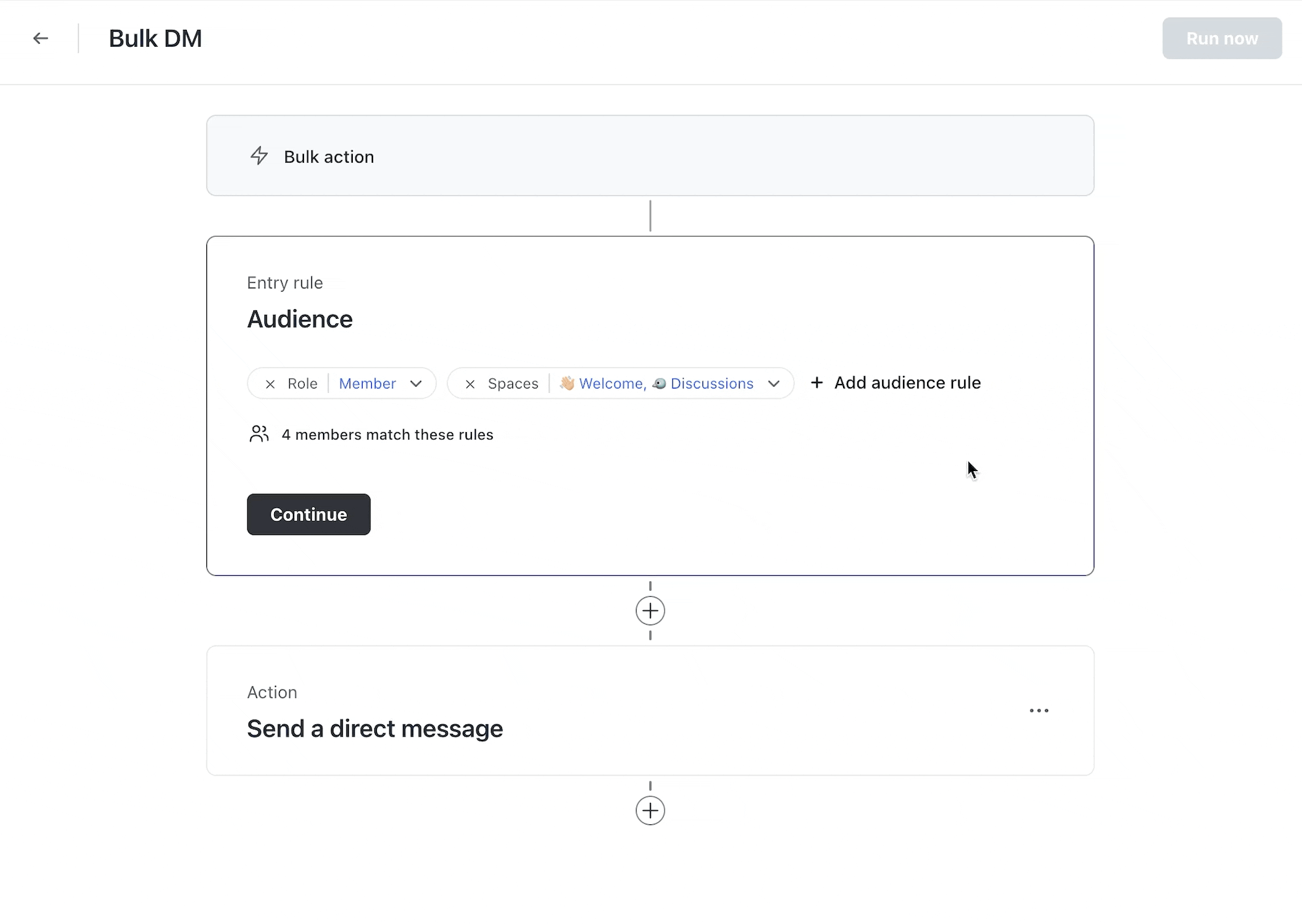 filtering target audience