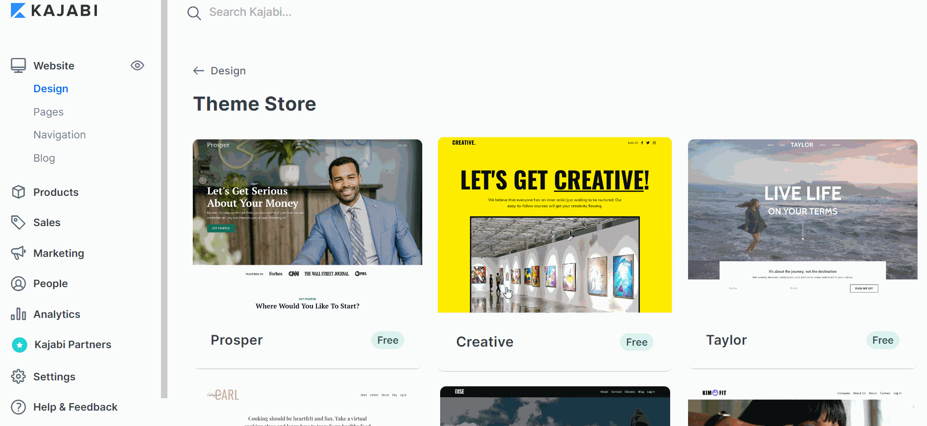 kajabi design design 1