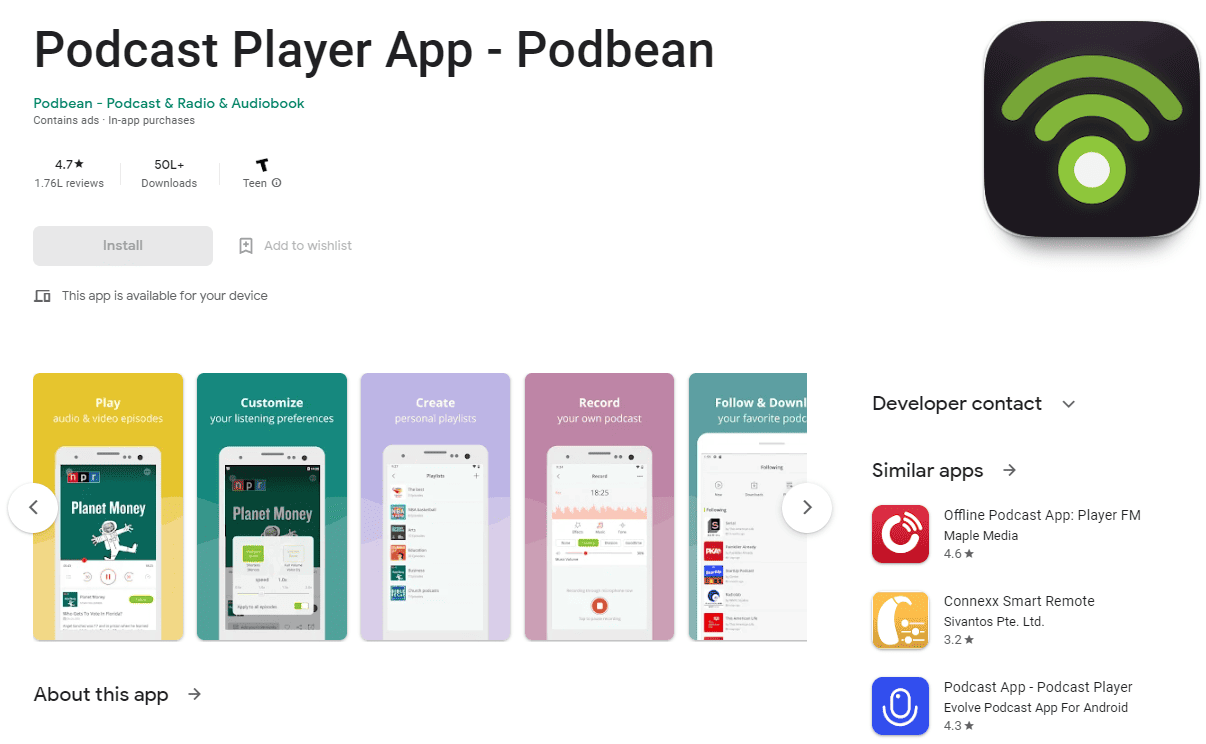 podbean podcast player 1