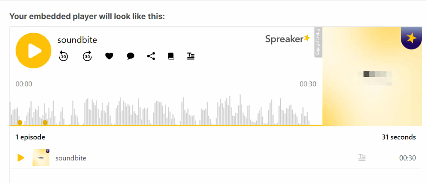 podcast player front end