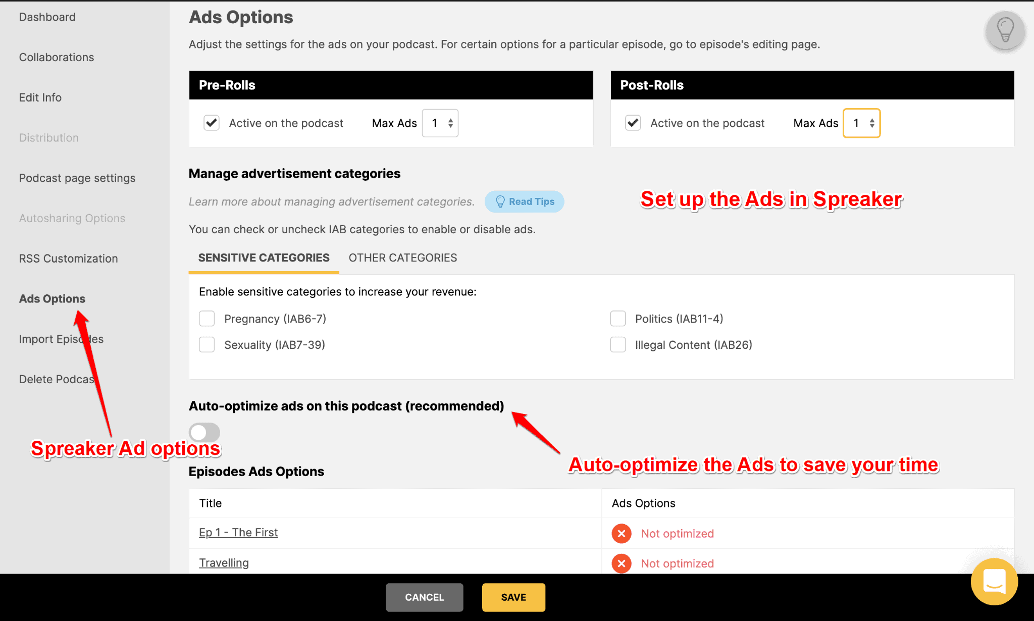 programmatic ads in spreaker