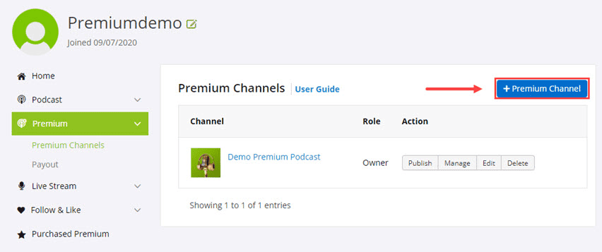 selling premium content in podbean 1