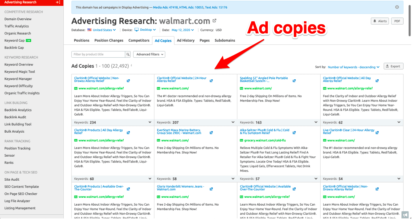 top keywords getting traffic 1
