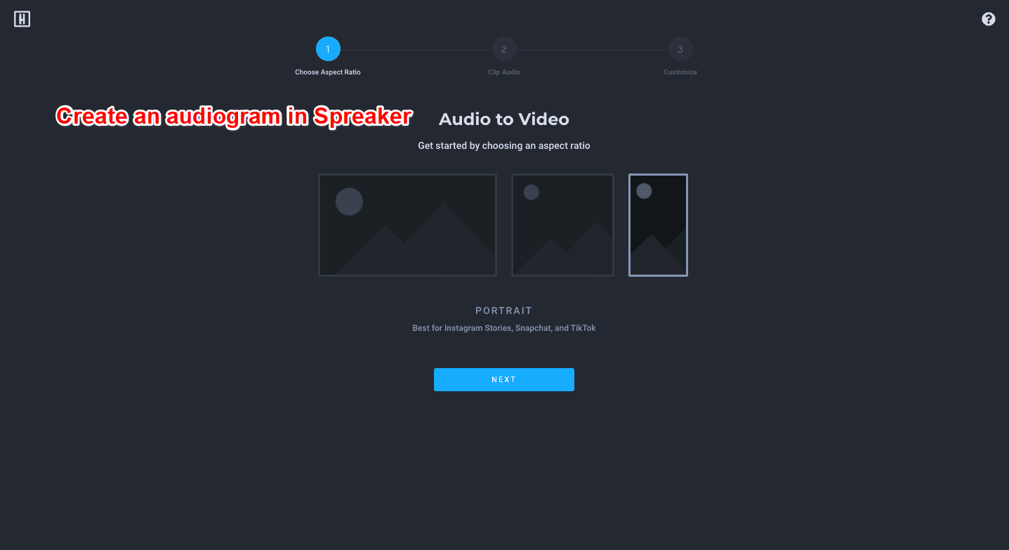 visual soundbites in spreaker