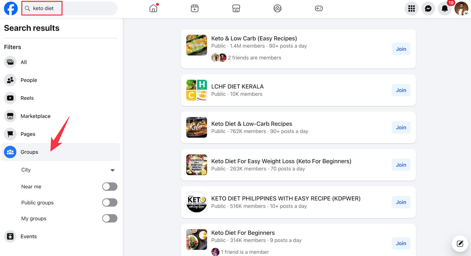 Facebook groups on keto diet