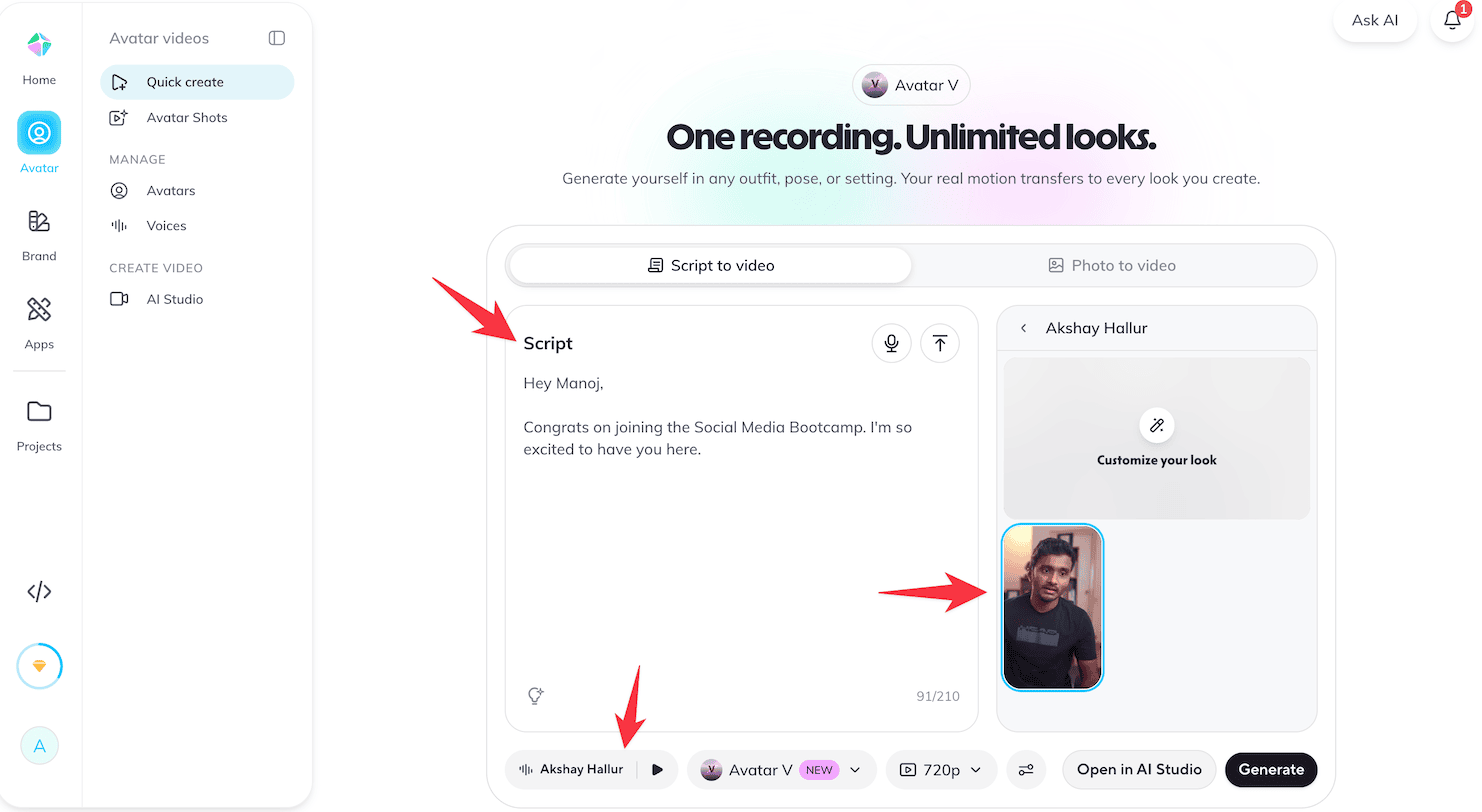 Heygen personalized video
