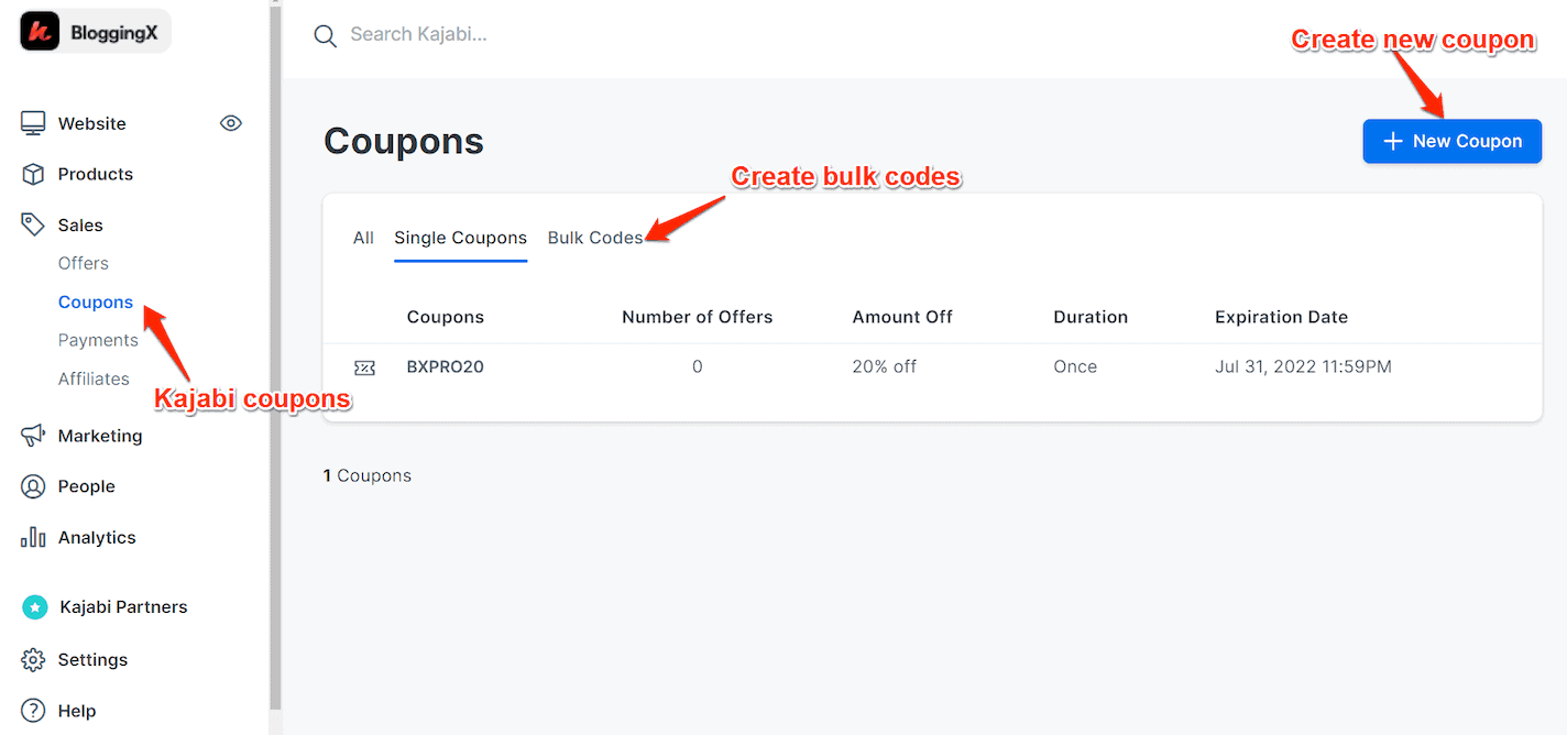 Kajabi coupons