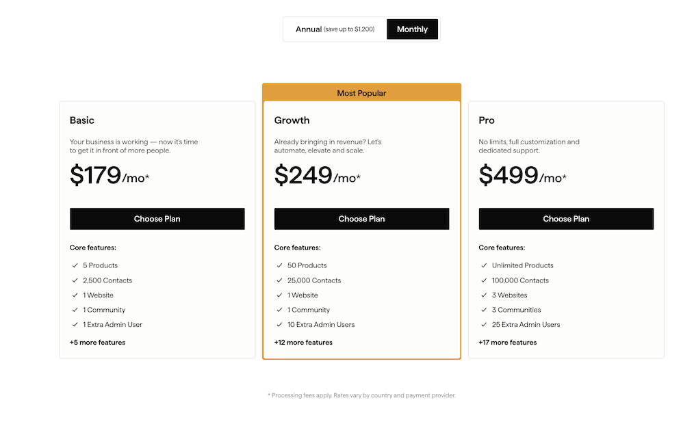 Kajabi pricing