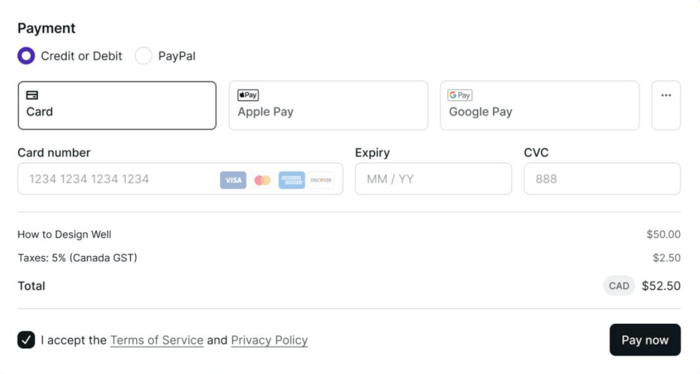 Podia payment gateways and processors