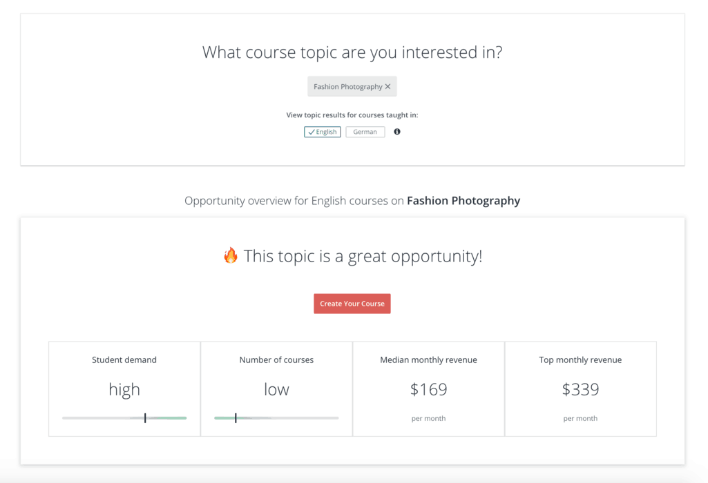 finding topic ideas on udemy