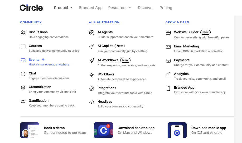 Circle features