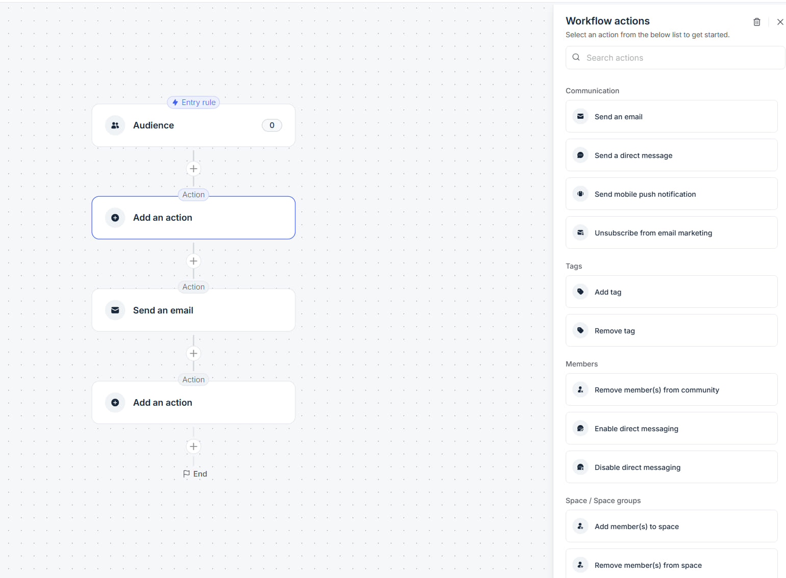 Create email funnels in Circle