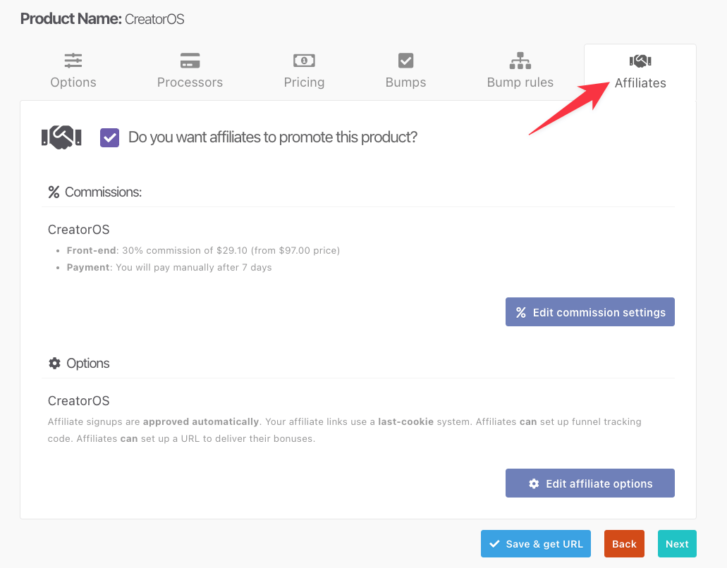 Thrivecart affiliate management