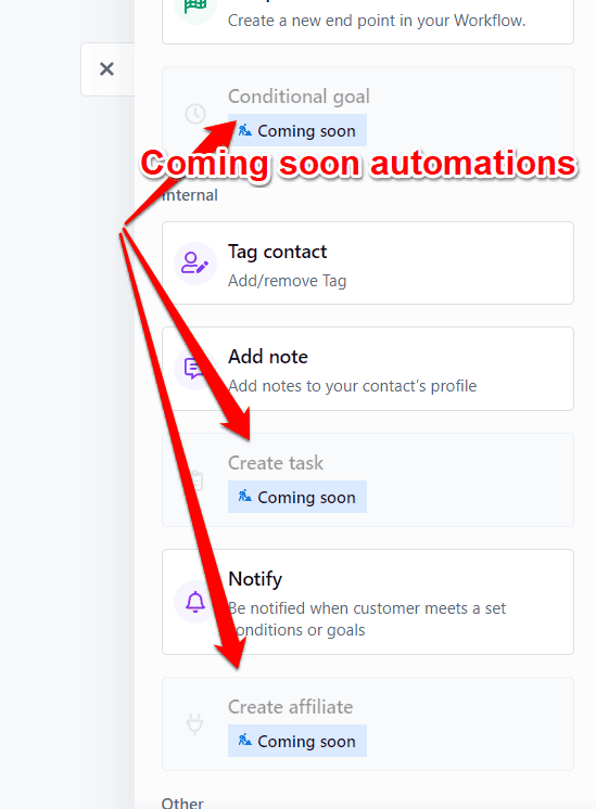 coming soon automations