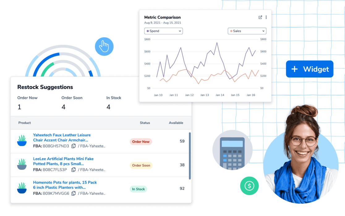 helium10 amazon product sales data