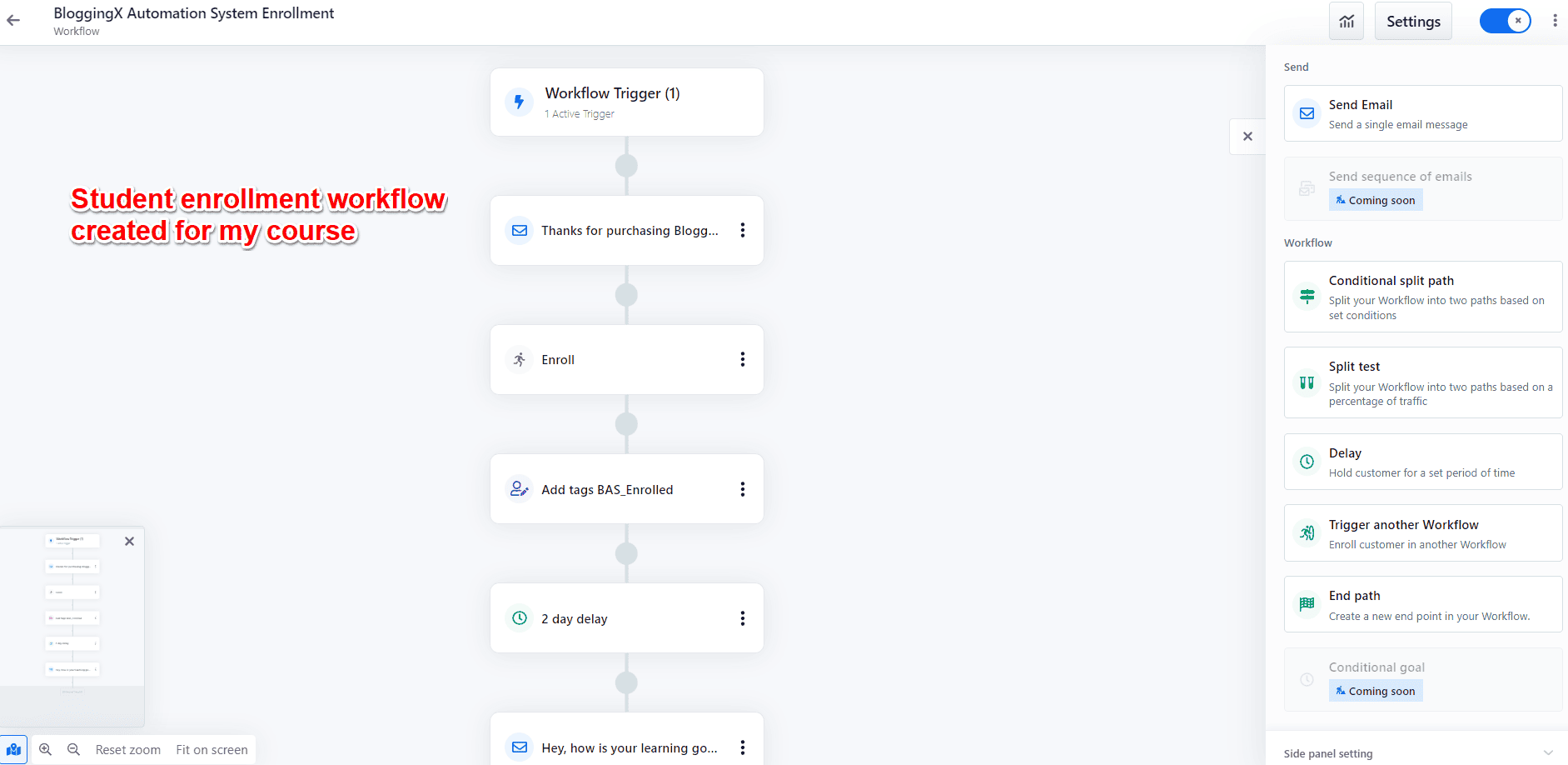 student enrollment workflow