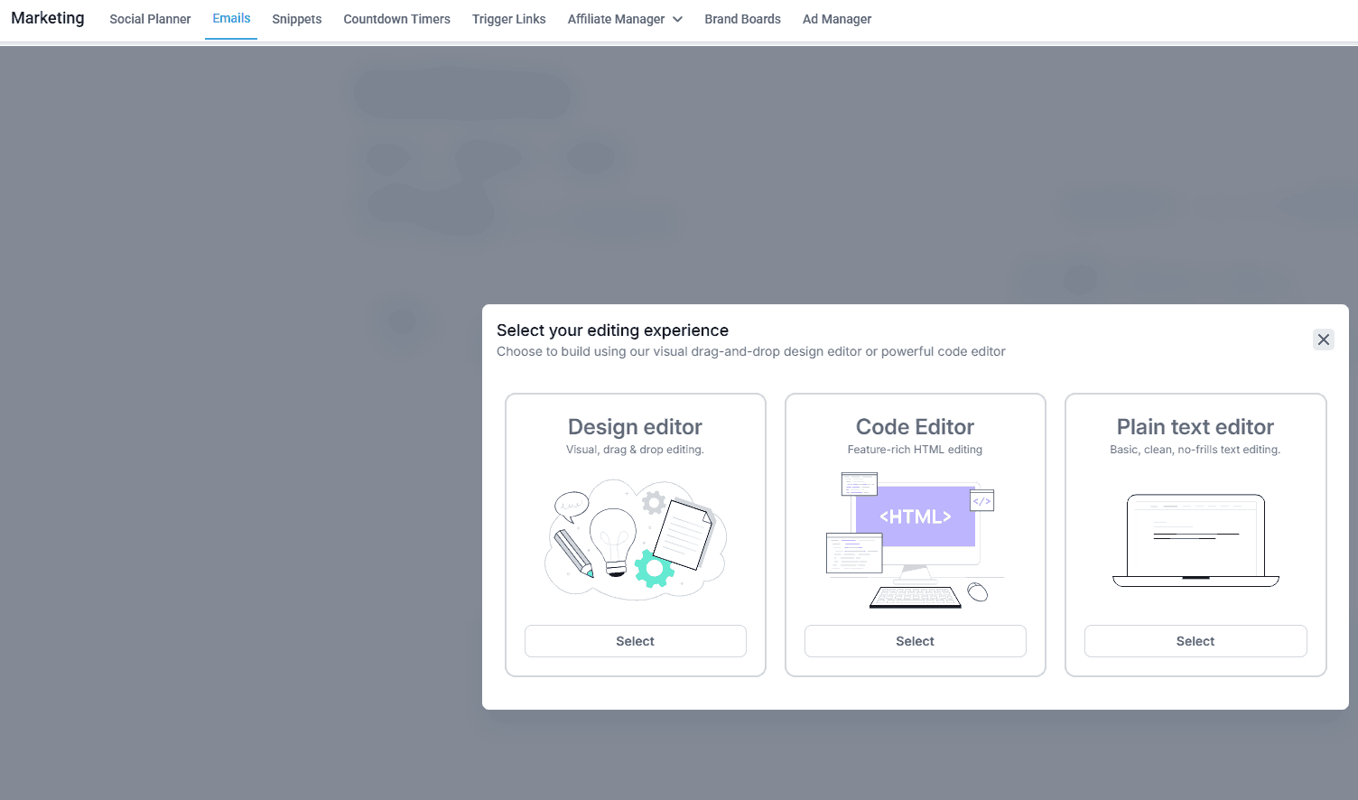 Create email templates in GHL